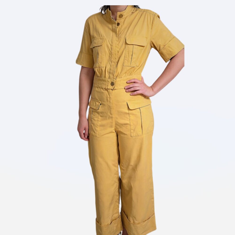 Sea New York Yellow Designer Jumpsuit Size 6